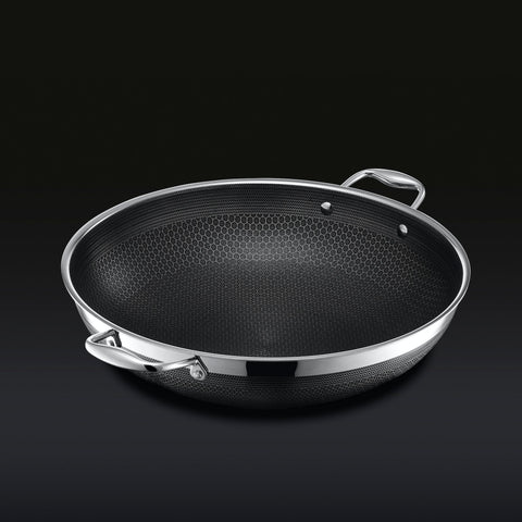 36 cm Hybrid Wok with Lid | HexClad 公式