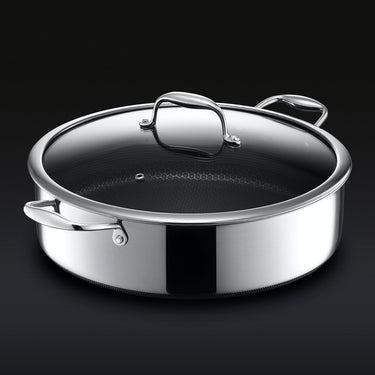 Hybrid Deep Sauté Pan/Chicken Fryer with Lid, 6.6 Litre