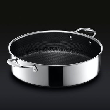 Hybrid Deep Sauté Pan/Chicken Fryer with Lid, 6.6 Litre