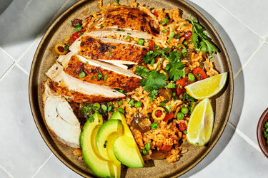 Lemon Butter Chicken in All Clad Stainless Steel Frying Pan