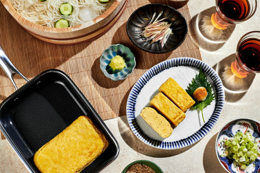 冷やしそうめんとだし巻き卵