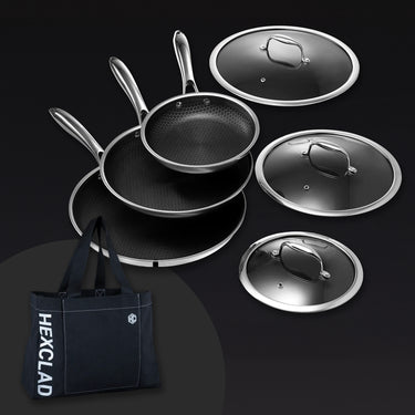 ヘックスクラッド ハイブリッド フライパン 3点セット(蓋付き)+トートバック プレゼント