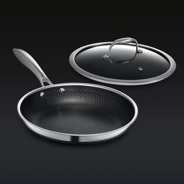 26 cm HexClad Hybrid Pan with Lid